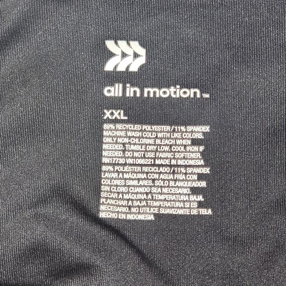 All in Motion Femme Knit 1/2 Zip Jacket Black XXL - Picture 3 of 9